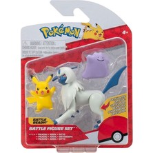 Amalfi Pok 95155-R Pokemon Battle 3lü Figür Seti Kız Erkek Çocuk Oyuncak Eğitici Oyuncaklar