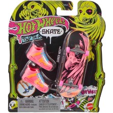 Amalfi HPG21 Hot Wheels Skate Neon Temalı Parmak Kaykay ve Ayakkabı Paketleri Kız Erkek Çocuk Oyuncak Eğiti