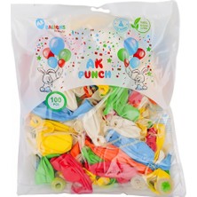Amalfi Ak-01 Punch Balon 100ADET Kız Erkek Çocuk Oyuncak Eğitici Oyuncaklar