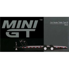 Amalfi Mini Gt 1/64 Car Hauler Trailer Black MGTAC19 Kız Erkek Çocuk Oyuncak Eğitici Oyuncaklar