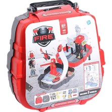 Amalfi BP-620 Çantalı Itfaiye Yol Set Kız Erkek Çocuk Oyuncak Eğitici Oyuncaklar