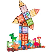 Amalfi Magnetic Tiles Light Version 82 Parça Kız Erkek Çocuk Oyuncak Eğitici Oyuncaklar