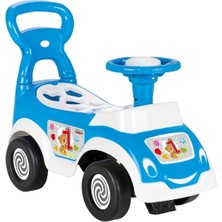 Amalfi 07 828 Smart Baby Ride On Bultaklı Ilk Arabam - Mavi Kız Erkek Çocuk Oyuncak Eğitici Oyuncaklar