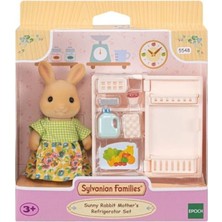 Amalfi 5548 Sylvanian Families Sunny Tavşan Anne ve Buzdolabı Seti +3 Yaş Kız Erkek Çocuk Oyuncak Eğitici O