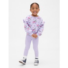 Gap Kız Bebek Açık Lila Sweatshirt & Legging Tayt Set