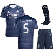 Legent Lady Real/madrid 2025/26 Bellingham //5 Alternatif Alternatif Çocuk Forması 4 Lü Set