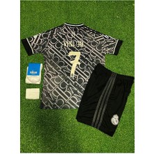 Legent Lady R.e.a.l M.a.d.r.i.d 2024/25 Sezon Vini Jr. Alternatif Çocuk Forması 4'lü Set (Thırd Shirt)