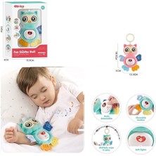Amalfi BIB6008 -Vardem Işıklı ve Sesli Bebek Baykuşu Kız Erkek Çocuk Oyuncak Eğitici Oyuncaklar