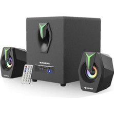 Torima D38 Ses Sistemi 2+1 8W Bluetooth USB Tf Fm Rgb Işıklı