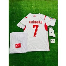 Legent Lady Türkiye 2026 Kerem Aktürkoğlu Deplasman Beyaz Milli Takım Çocuk Forması 4'lü Set