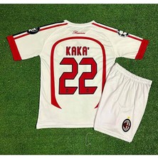Legent Lady Ac.milan Kaka 2007 Nostalji Deplasman Beyaz Çocuk Forması 4'lü Set