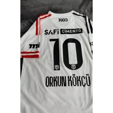 Legent Lady Beşiktâş' 2026 Orkun Kökçü Yeni Sezon Deplasman Beyaz Yetişkin Forması