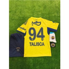 Legent Lady Fe.ner.bah'çe 2026 Talisca Deplasman Sarı Yeni Sezon Çocuk Forması 4'lü Set