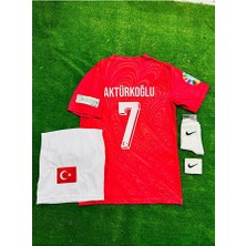 Legent Lady Türkiye 2026 Kerem Aktürkoğlu Iç Saha Kırmızı Milli Takım Çocuk Forması 4'lü Set