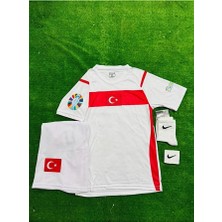 Legent Lady Türkiye 2026 Isimsiz Deplasman Beyaz Milli Takım Çocuk Forması 4'lü Set