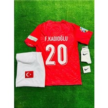 Legent Lady Türkiye 2026 Ferdi Kadıoğlu Iç Saha Kırmızı Milli Takım Çocuk Forması 4'lü Set