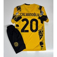 Legent Lady Inter 2024/25 Hakan Çalhanoğlu Alternatif Sar Çocuk Forması 4 Lü Set Forması