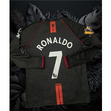 Legent Lady Uzun Kollu Siyah Ronaldo Yetişkin Futbol Forma