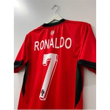 Legent Lady C.ronaldo Portekiz 24/25 Yeni Sezon Futbol Forması Kırmızı Hava Alabilen Özel Forma Kumaşı