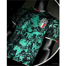 Legent Lady Italya Milli Takım Rönesans 2023-24 Özel Tasarım Yeşil Futbol Forması