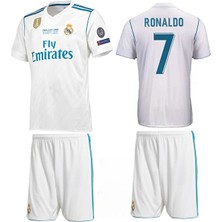 Legent Lady Real Madrid Ronaldo Kiev Şampiyonlar Ligi Finaliçocuk Futbol Forma 2'li Set Forma ve Şort