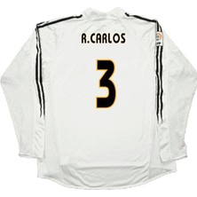 Legent Lady Real Madrid 2003/04 Iç Saha Uzun Kol Simens R.carlos Yetişkin Forması