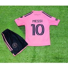 Legent Lady Lionel Messi Inter Miami Özel Tasarım Çocuk Futbol Forması Pembe Özel Futbol Forması Kumaşı