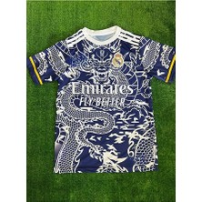 Legent Lady Real Madrid Özel Konsept Ejderha Motifli Lacivert Forma