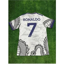 Legent Lady Dragon Ejder Desenli C.ronaldo Özel Tasarlarnmış Yetişkin Futbol Forması Özel Forma Kumaşı