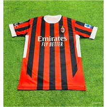 Legent Lady M.i.l.a.n Isimsiz Çubuklu Retro Efsane Kısa Kol Yetişkin Forma Vs