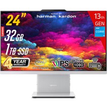 Lenovo Ideacentre Aıo 24IRH9 Intel Core I5-13420H 32GB 1tb SSD Intel UHD Graphics 23.8 Fhd IPS Freedos Kablosuz Klavye+Mouse Beyaz All In One Bilgisayar
