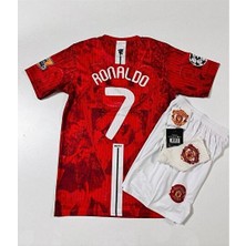 Legent Lady M./unitedd Moskova 2008 Sezonu Cristiano Ronaldo 7 Özel Konsept Çocuk Forması 4'lü Set (Armalı)
