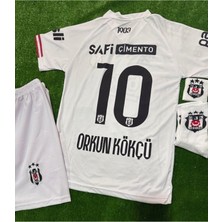 Legent Lady Bêşiktâş,/ 25-26 Yeni Sezon Orkun Kökçü //10 Çocuk Futbol Forması 4'lü Set - Deplasman Beyaz