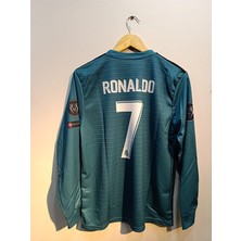 Legent Lady Real Madrıd Ronaldoo 2017-18 Turkuaz Uzun Koll Yetişkıın Fomasıı