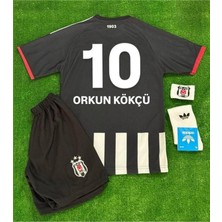 Legent Lady Bêşiktâş,/ 25-26 Yeni Sezon Orkun Kökçü //10 Çocuk Futbol Forması 4'lü Set - Iç Saha Çubuklu