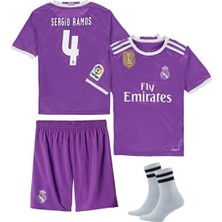 Legent Lady Real Madrid Ramos Cardiff 2017 Şampiyonlar Liği Futbol Forma 3'lü Set Forma+Şort+Çorap