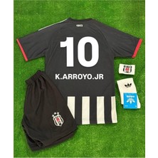 Legent Lady Siyah/beyaz 2026 ./k.arroyo Jr..' 10 Yeni Sezon Iç Saha Çubuklu Çocuk Forması 4lü Set