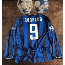 Legent Lady 2010-11 Şampiyonlar Ligi Finali Uzun Kol Retro Fenomen Ronaldo 9 Futbol Forması Nostalji Forma