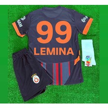 Legent Lady G/âla/tâsa/rây 5 Yıldızlı 2024/25 /lemina/ 99 Alternatif Siyah Çocuk Forması 4 Lü Set