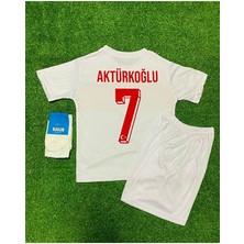 Legent Lady A Milli Takım Kerem 7 24 Beyaz Çocuk Taraftar Forması 4 Lü Set