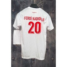 Legent Lady A Milli Takım Ferdi Kadıoğlu 20 Beyaz Çocuk Taraftar Forması 4 Lü Set