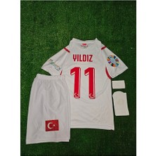 Legent Lady Türkiye Yeni Sezon 2026 #11 Kenan Yıldız Beyaz Çocuk Forması 4 Lü Set