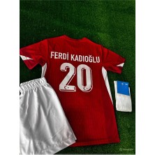 Legent Lady A Milli Takım Iç Saha Kırmızı Ferdi Kadıoğlu Çocuk Forması 4lü Set