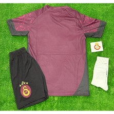 Legent Lady .g'.â.l.a.t.â.s.a.r.â.y 2025/26 Yeni Sezon 5 Yıldızlı Isimsiz Deplasman Bordo Çocuk Forması