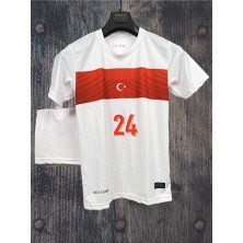 Legent Lady Euro 2024 T.ü.r.k.i.y.e Milli Takım Semih Kılıçsoy Beyaz Çocuk Forması (Forma Şort Çorap)