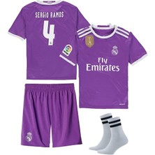 Legent Lady Real Madrid Ramos Cardiff 2017 Şampiyonlar Liği Futbol Forma 3'lü Set Forma+Şort+Çorap