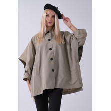 Feminist Vizon 5 Düğme Kapamalı Takma Kol Yandan Cepli Trenç 5309343.34