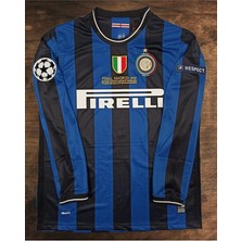 Legent Lady Inter Ronaldo Uzun Kollu Yetişkin Forması Mavi Siyah