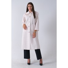 Feminist Bej Bebe Yaka Çift Cepli Kaban 31050686.55