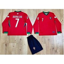 Legent Lady Portekiz 2024-25 Sezonu #cr7 C./ronaldo Iç Saha Uzun Kol Çocuk Forması